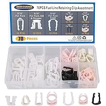 BUSY-CORNER 70 Pieces Fuel Line Retaining Clip, Fuel Line